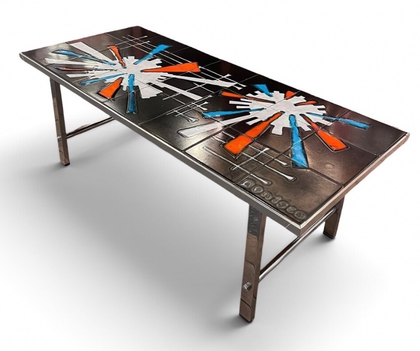 Ceramic Coffee Table, Circa 1970, By Antonio De Nisco (1924–2008)-photo-2